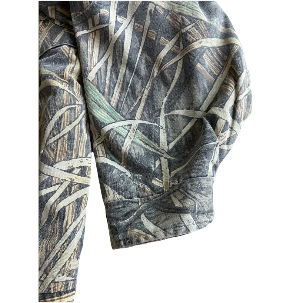 VTG 90's Cabela's Skyline Camo Zip Up Hunting Outdoor Jacket‎ Coat Sz 2XL REG